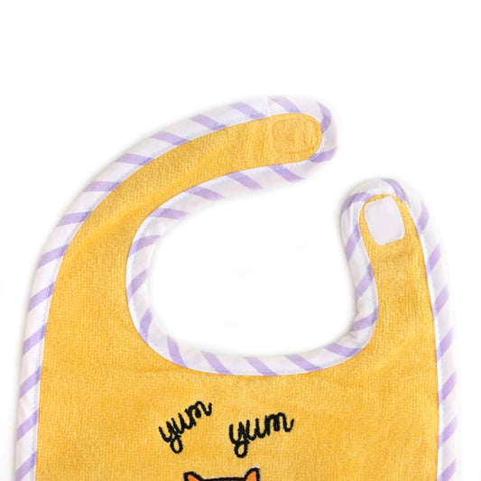 🐱🐌 Towel Baby Bib Set – Cat & Snail | Ultra-Soft & Absorbent