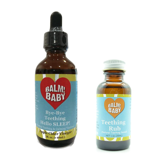 Balm! Baby Teething Rescue Kit – Natural Teething Tincture & Oil Rub for Soothing Baby Gums 🍃