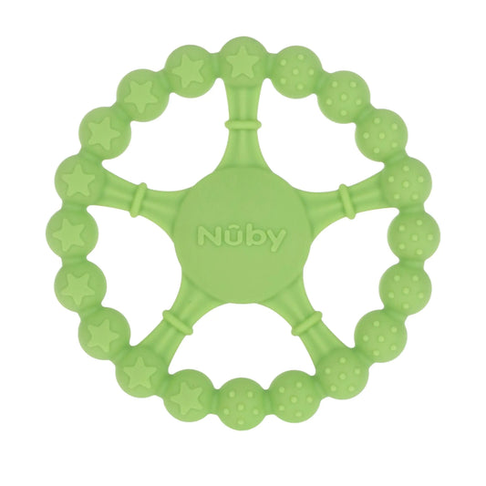 Nuby Silicone Wheel Teether – Multi-Textured Relief