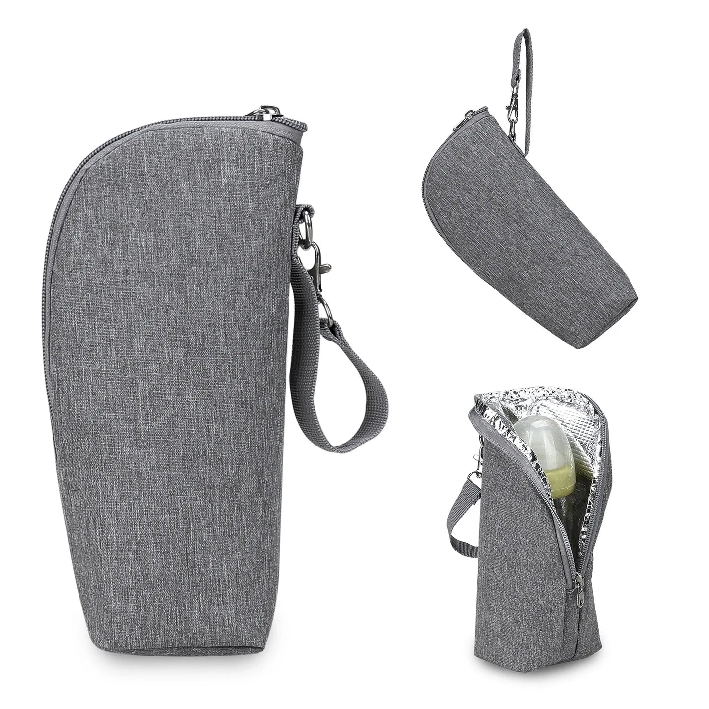 Baby Bottle Bag Bottle Warmer Baby Feeding Aluminum Mold Insulation Outing Stroller Hanging Bag For Storage Cups Drinks