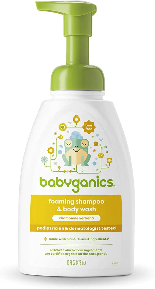 Babyganics Chamomile Verbena 2-in-1 Foaming Baby Wash (16oz)
