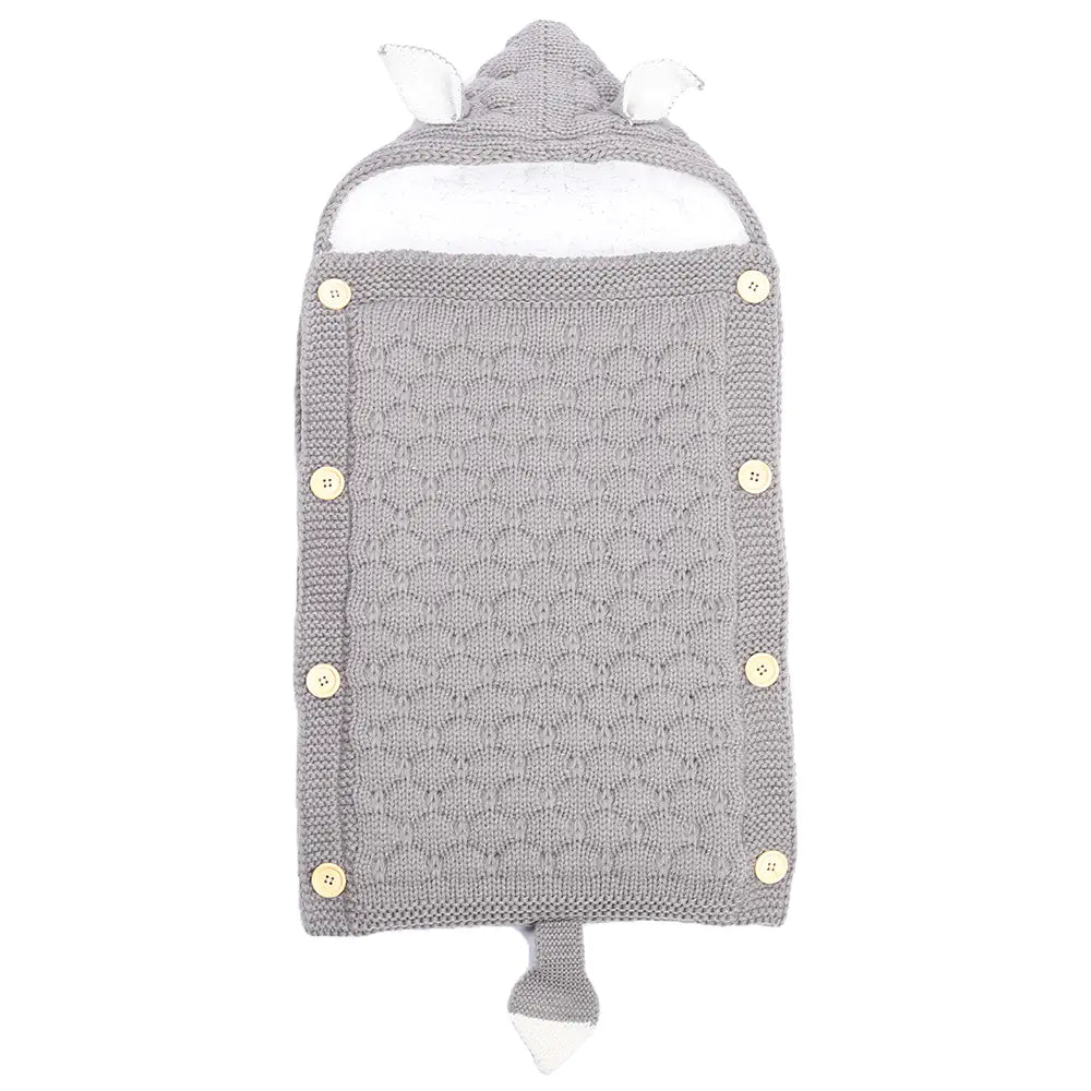 Kindora Knit Sleep Sack — Baby Swaddle with Rabbit Ears