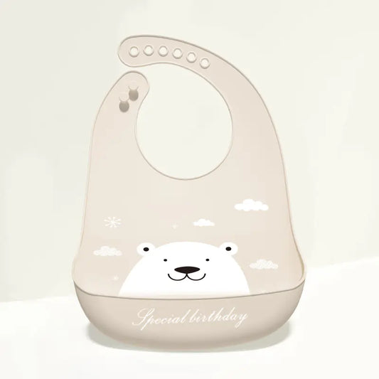Waterproof Silicone Baby Bib with Food Catcher