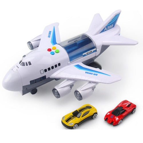 Interactive toddler audio-visual airplane plaything