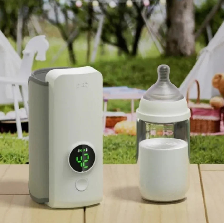🍼 Portable Wireless Baby Bottle Warmer – Adjustable Heat