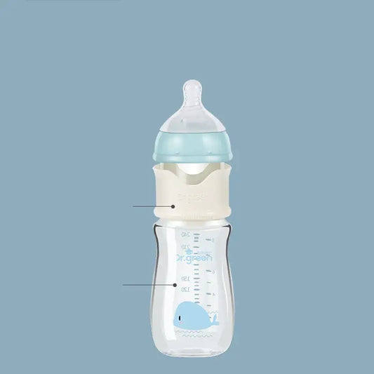 Wide-Caliber Glass Baby Bottle (Dr. Green)
