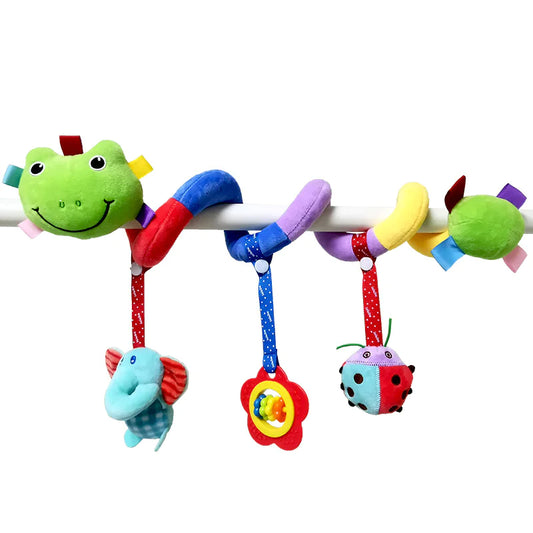Colorful Crib Hanging Toy – Plush Bells & Sensory Play