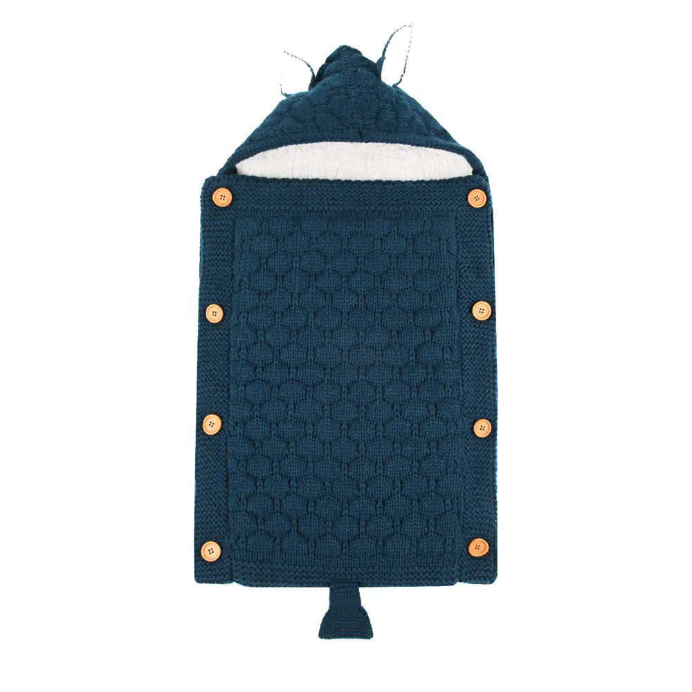 Kindora Knit Sleep Sack — Baby Swaddle with Rabbit Ears
