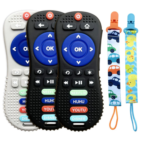🎮 Silicone Remote Control Teething Toy