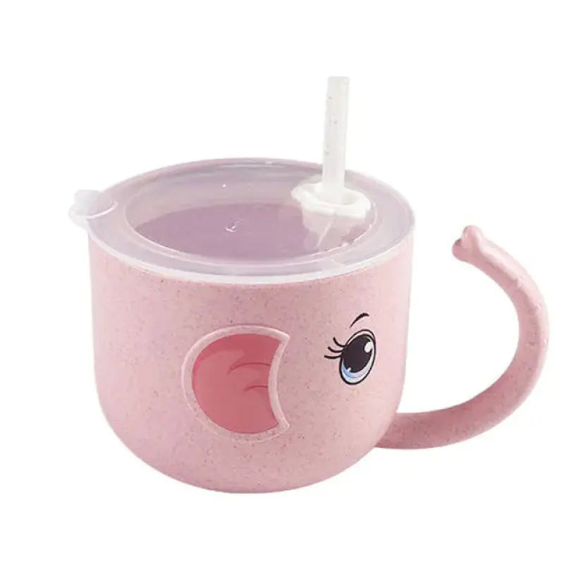 Silicone Straw Baby Feeding Bottle and Kid's Mug
