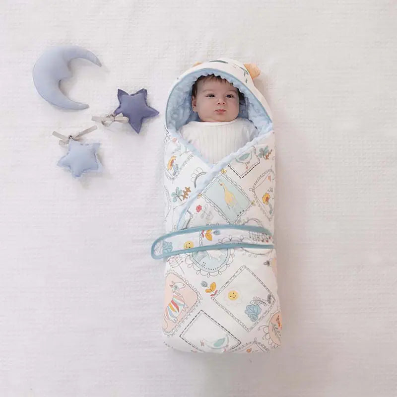 Cozy Cotton Baby Swaddle Blanket (Autumn/Winter)