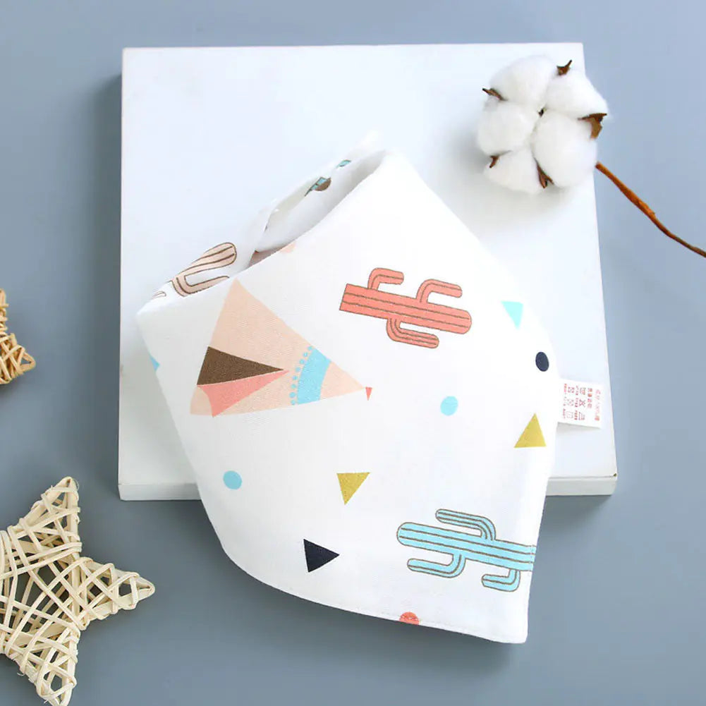 Baby Bibs and Cotton Triangle Scarves for Infants