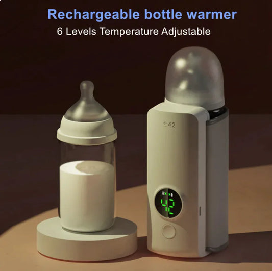 🍼 Portable Wireless Baby Bottle Warmer – Adjustable Heat
