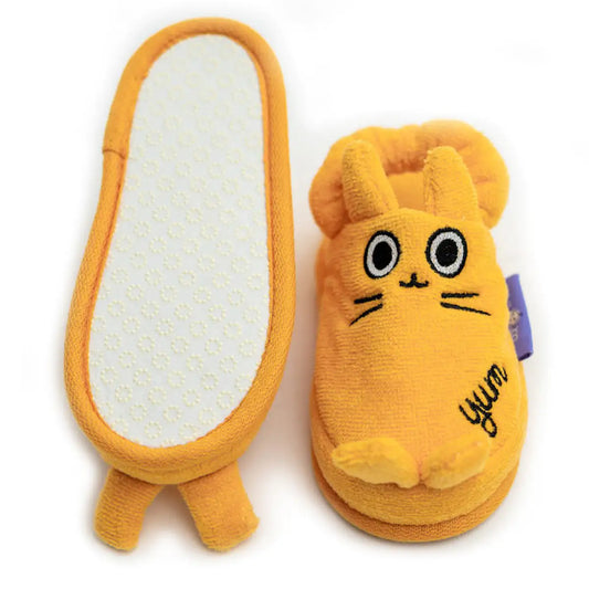 Milk&Moo Tombish Cat Toddler Slippers – Soft & Snuggly Indoor Shoes 🐱