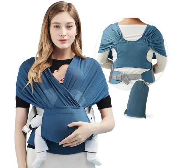 Adjustable Baby Sling Carrier – Soft Wrap for Newborns & Toddlers