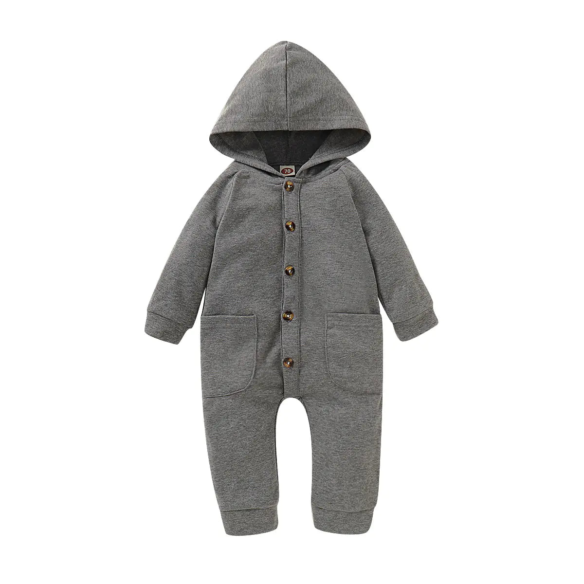 ❄️ Cozy Hooded Onesie – Autumn/Winter Baby Outfit