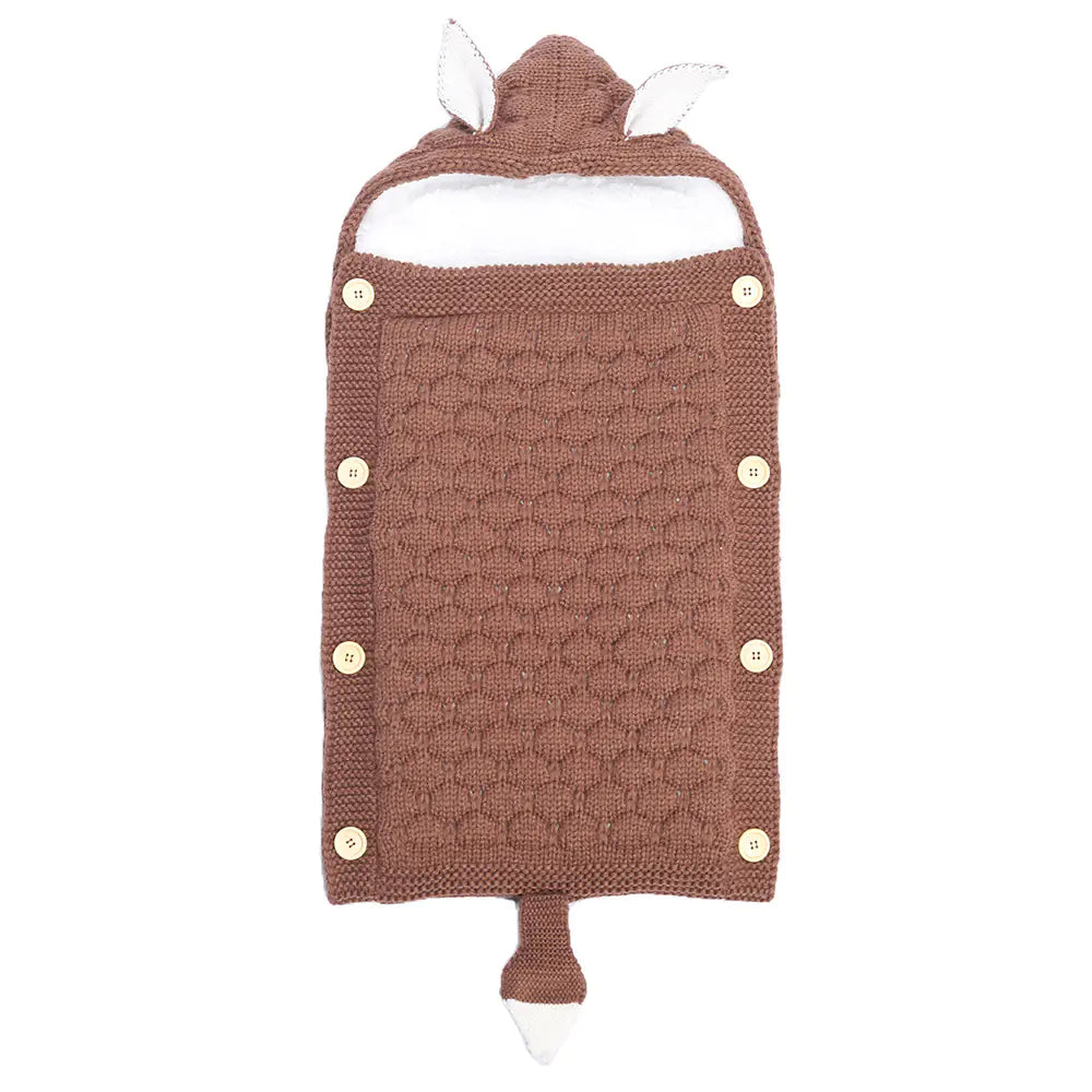 Kindora Knit Sleep Sack — Baby Swaddle with Rabbit Ears