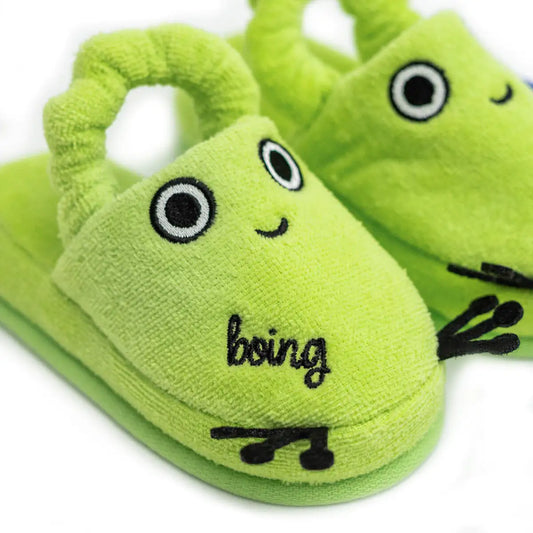 Milk&Moo Cacha Frog Toddler Slippers – Cozy & Playful Indoor Footwear 🐸