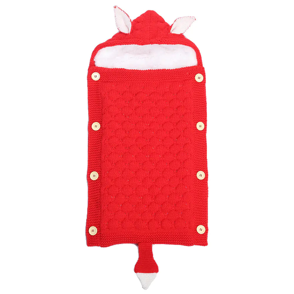 Kindora Knit Sleep Sack — Baby Swaddle with Rabbit Ears