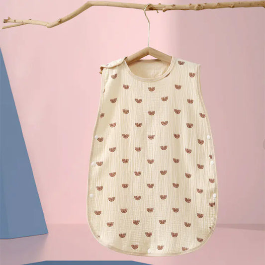 DreamSoft™ Crepe Cotton Sleeping Bag – Breathable & Cozy for Newborns