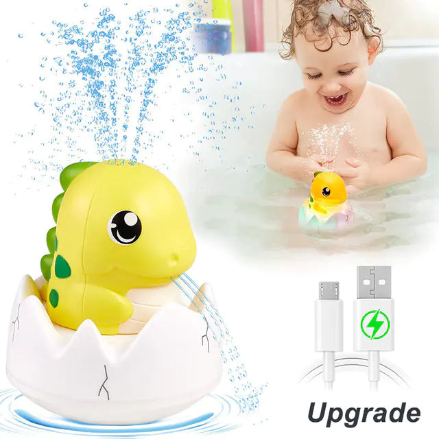 Light-Up Dino Bath Toy – Water Spray Fun