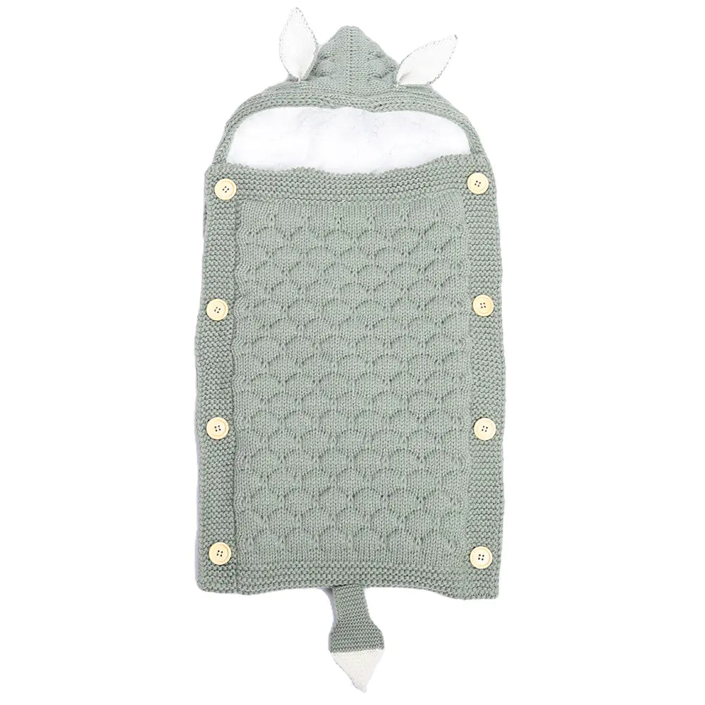 Kindora Knit Sleep Sack — Baby Swaddle with Rabbit Ears