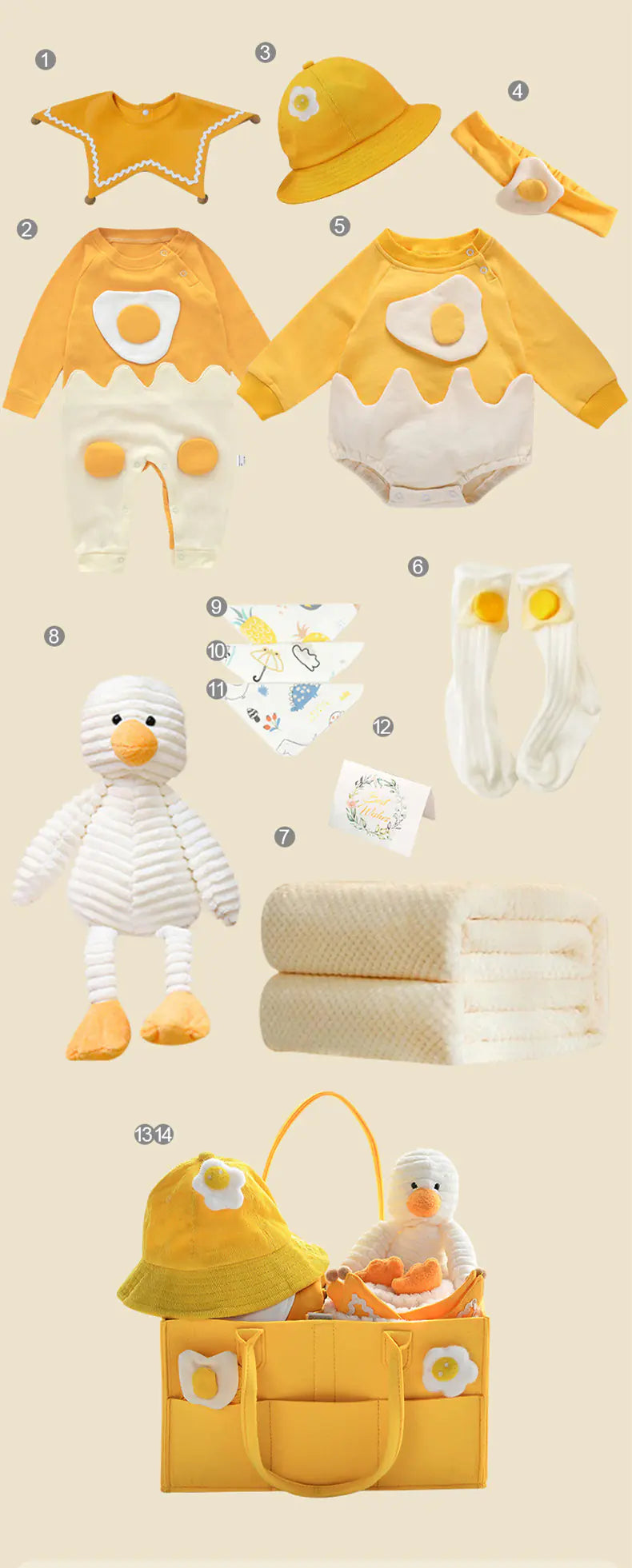 Newborn Gift Box β 14-Piece Baby Essentials & Keepsake Set π