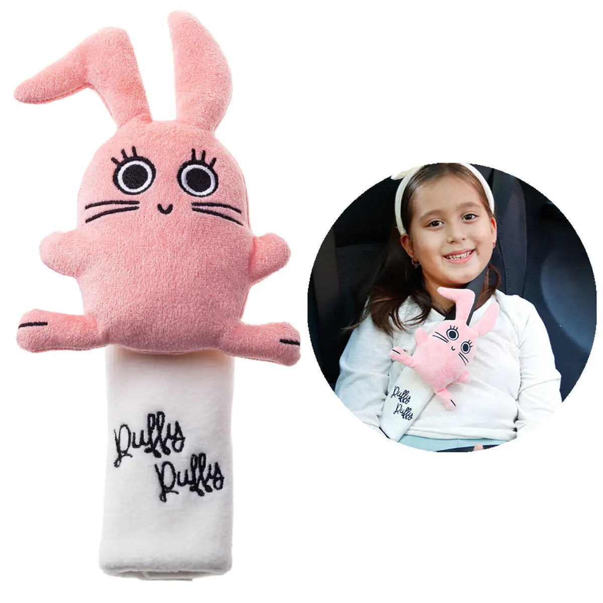 🐰 Milk&Moo Chancin Rabbit Seat Belt Cover for Kids