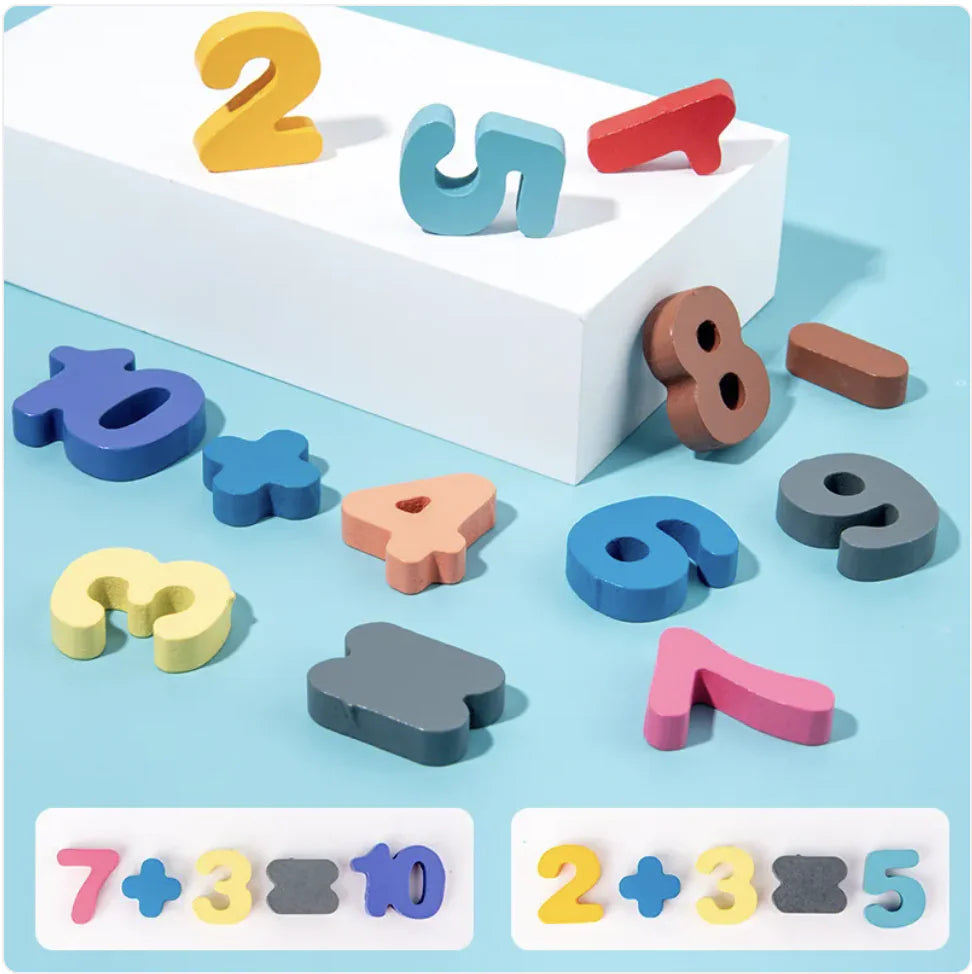 Montessori Wooden Counting Maze Toy