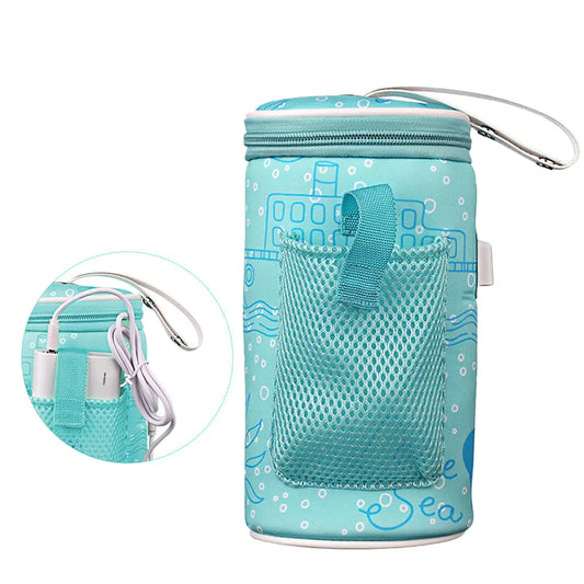 FAMKIT™ Portable Baby Bottle Warmer Bag – Blue