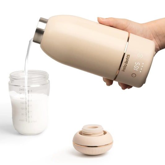 InstaBottle Portable Baby Bottle Warmer for Breastmilk: Fast 3-Minute Quick Warm Baby Milk & Water Warmer - A Travel Essential for On-The-Go