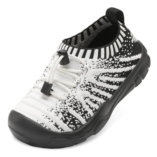 FEETCITY™ Toddler Barefoot Sneakers – Black & White