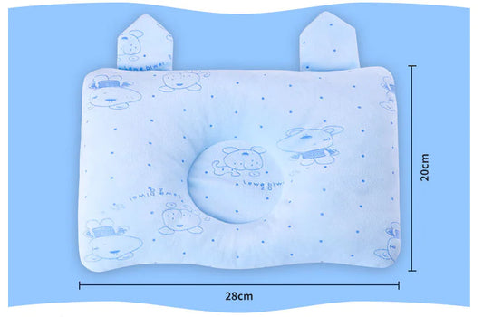 Adjustable Baby Head Shaping Pillow with Cartoon Design
