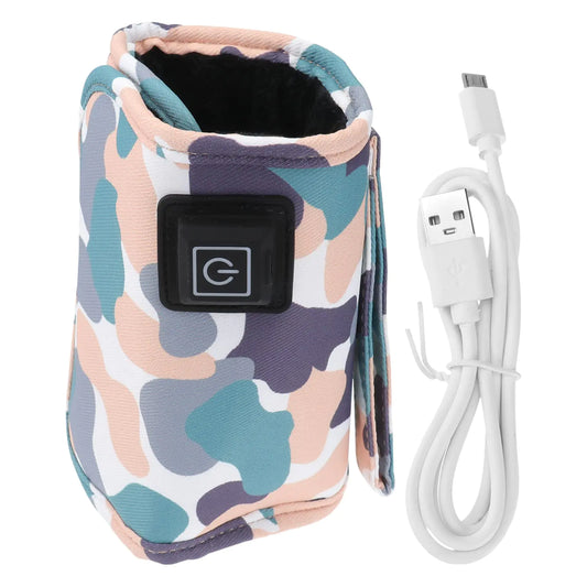 🎨 Toyvian USB Baby Bottle Warmer – 3-Temperature Camo Wrap