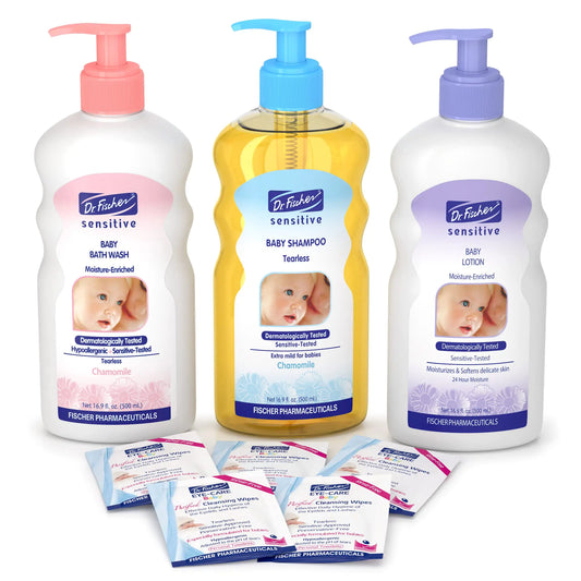 Gentle Baby Bath & Skin Care Kit β Shampoo, Lotion & Wash (Sensitive Skin)