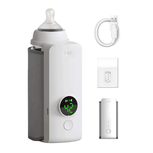 Portable Baby Bottle Warmer with Digital Display – Fast & Even Heating