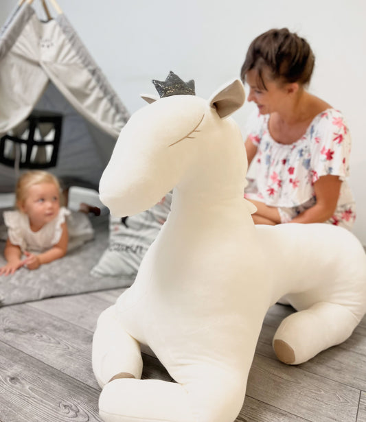 Kindora XXL Pegasus Plush — Giant Wingless Stuffed Animal