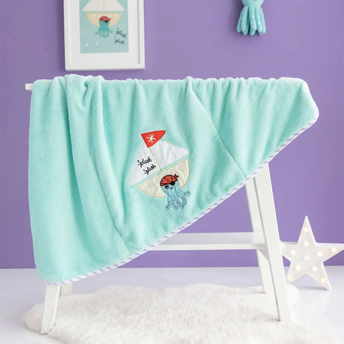 Milk&Moo Sailor Octopus Stroller Baby Blanket