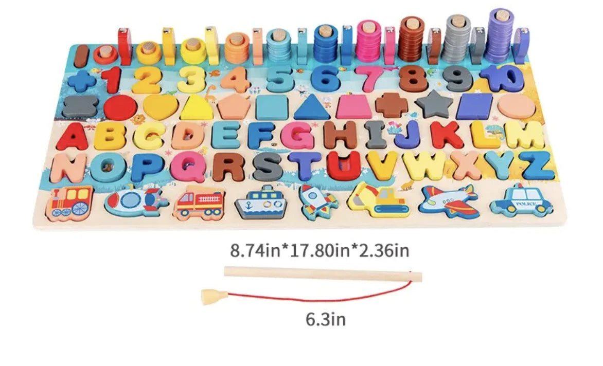 Montessori Wooden Counting Maze Toy