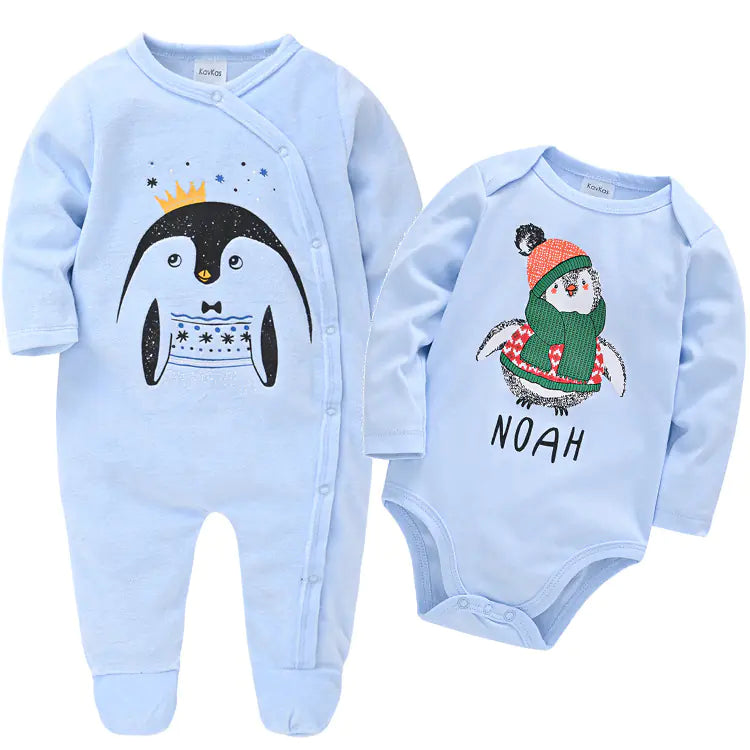 Cozy Velvet Baby Romper Set – Multiple Styles