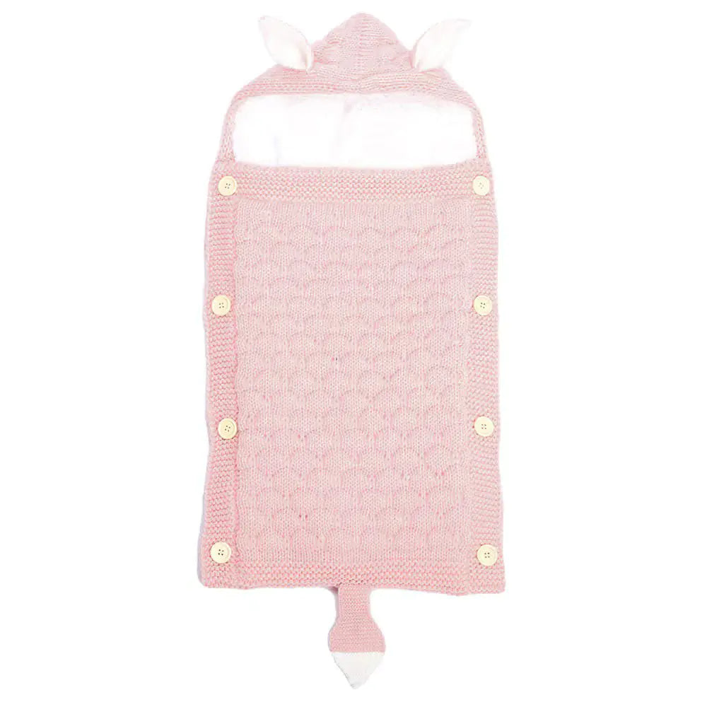 Kindora Knit Sleep Sack — Baby Swaddle with Rabbit Ears