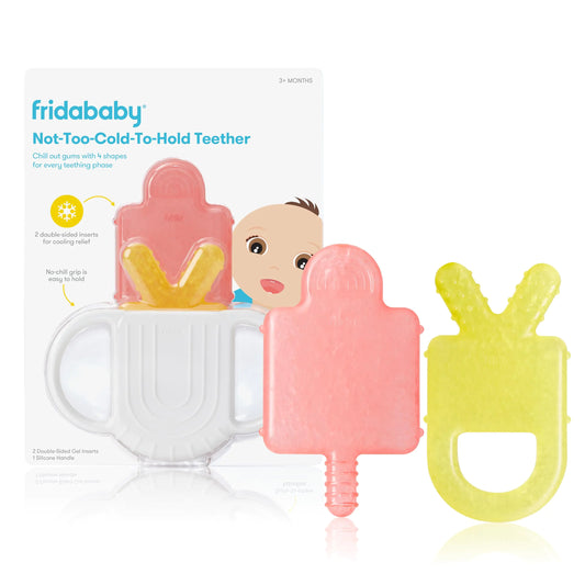 Kindora Frida Baby Teethers — Easy-Grip Silicone Teething Relief Toys (2-Pack)