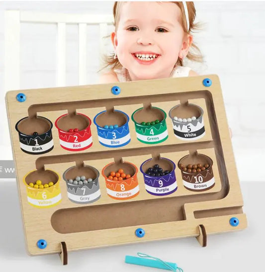 Wooden Magnetic Counting Puzzle