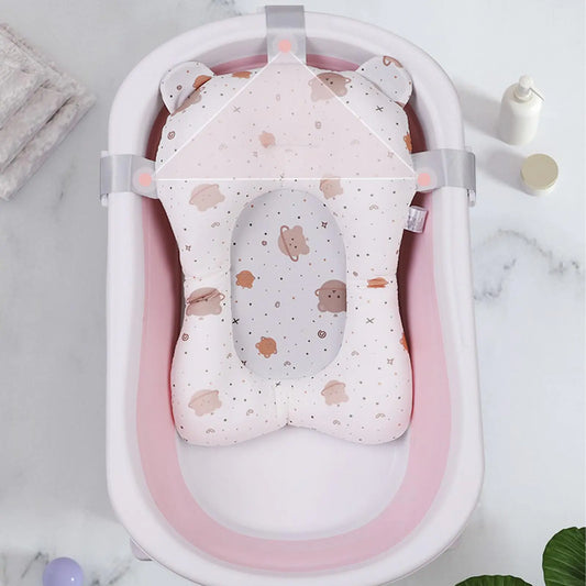 🌸 SnuggleFloat Baby Bath Seat – Adjustable Cushion Support