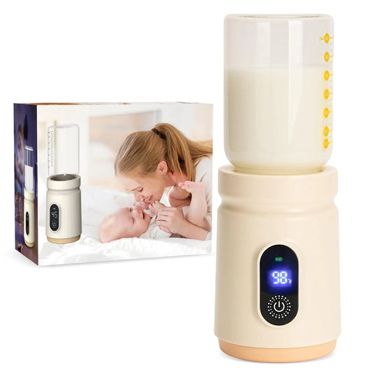 ITEFDTUNE™ 9000mAh Portable Glass Baby Bottle Warmer – Leak-Proof & Travel-Friendly