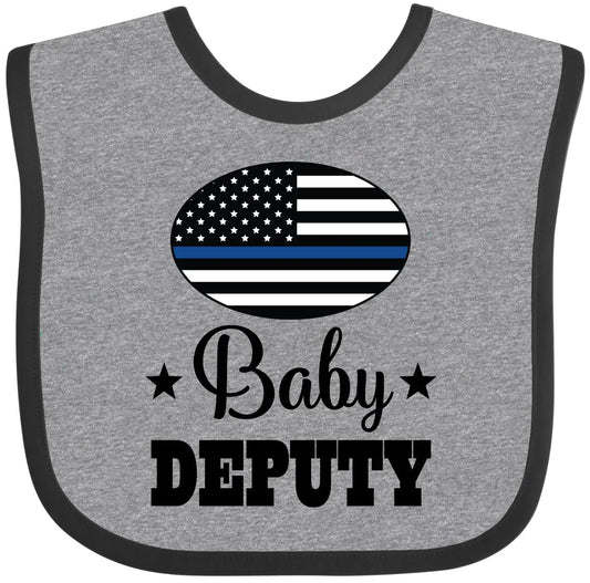 Patriotic Baby Bib – Blue Line Deputy Design