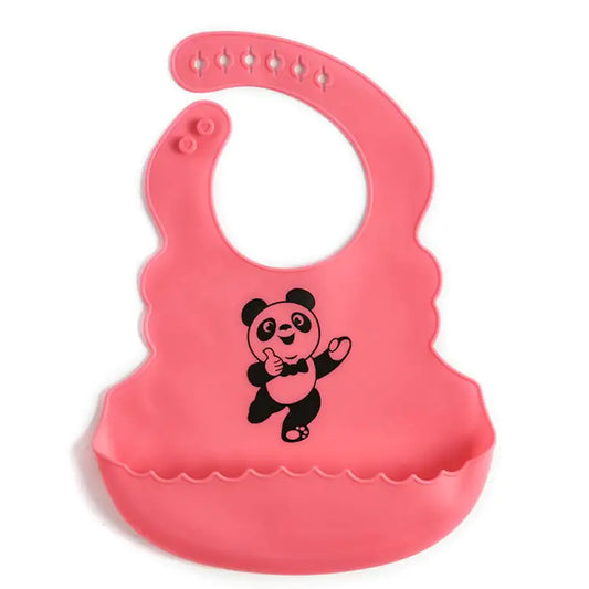 🐼 Silicone Catch-All Baby Bib