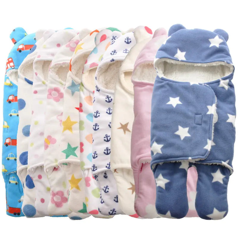 Kindora Plush Swaddle Sleep Bag β Newborn Blanket Wrap