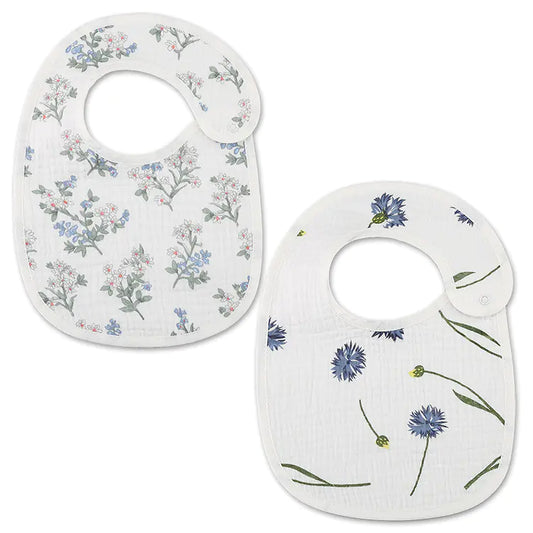 FeatherSoft™ Cotton Waterproof Baby Bibs – 2-Pack