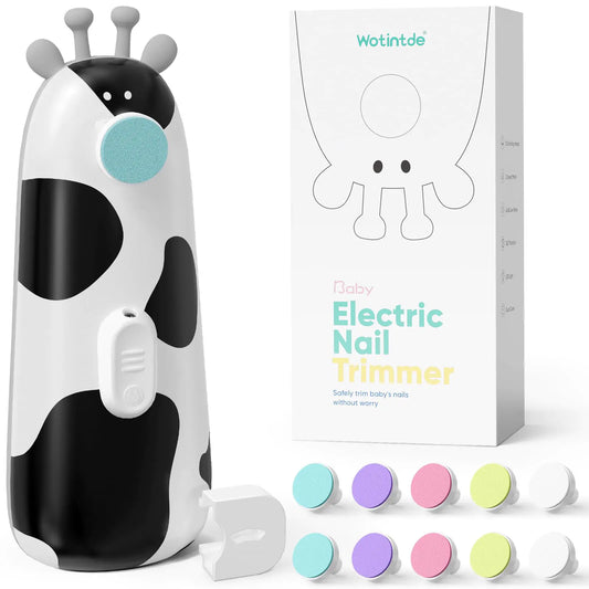 DelicateTrim™ 10-in-1 Electric Baby Nail File – LED + Storage
